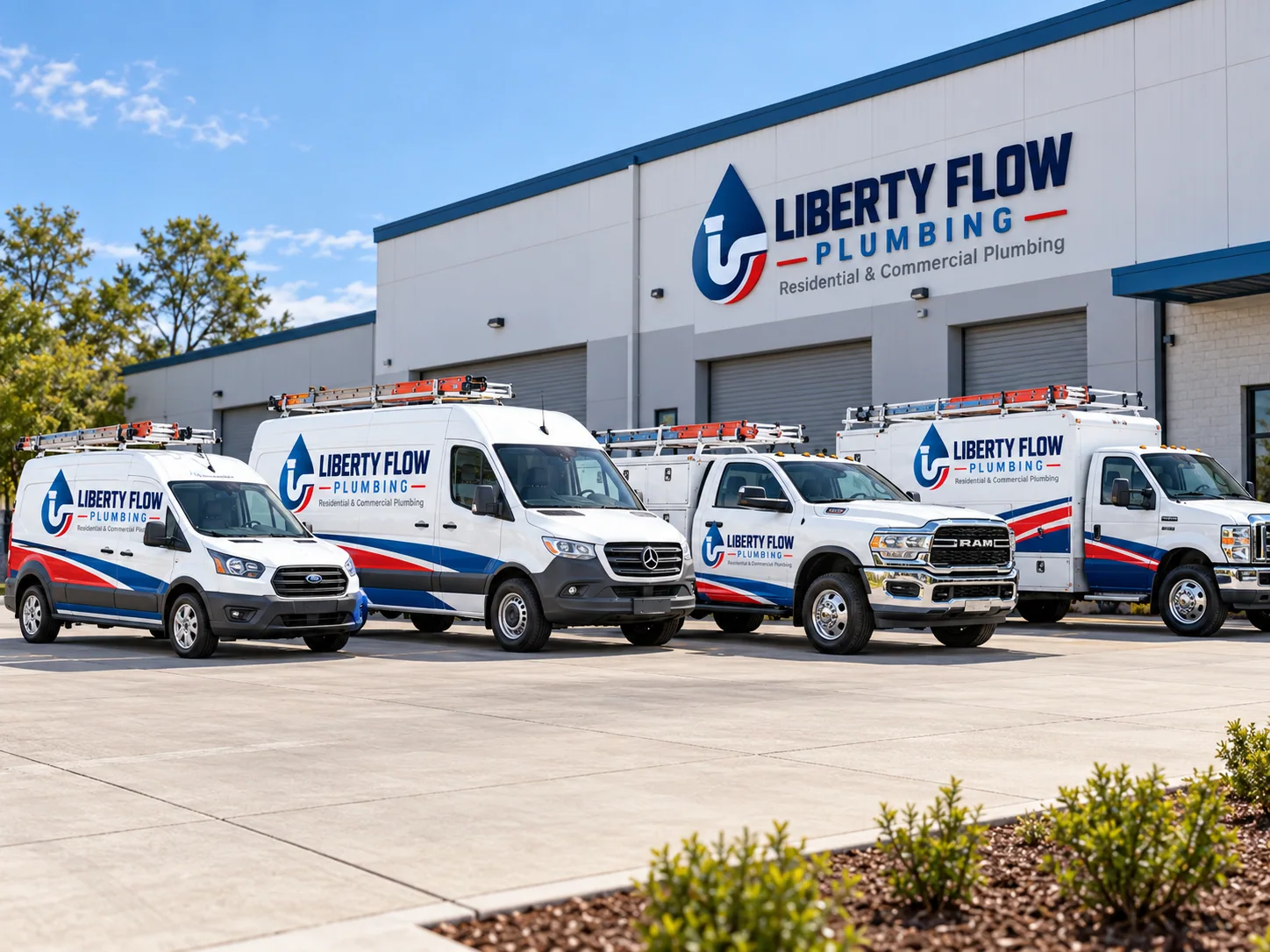 Liberty Flow service vehicles
